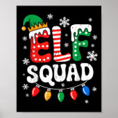 Groovy Elf Squad Elf Familie Weihnachten Matching  Poster (Vorne)