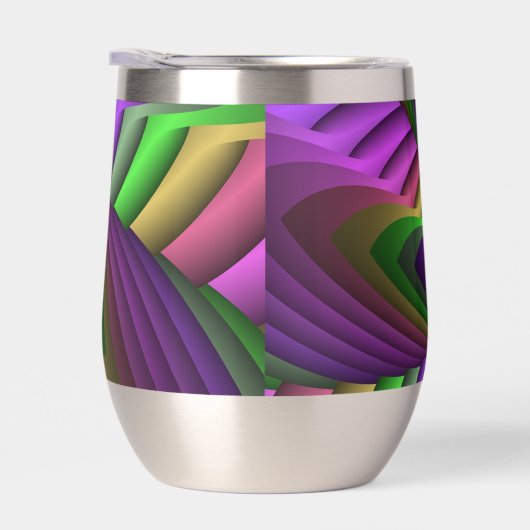 Groovy Energetic Colorful Neon Fraktal Pattern (Rechts)