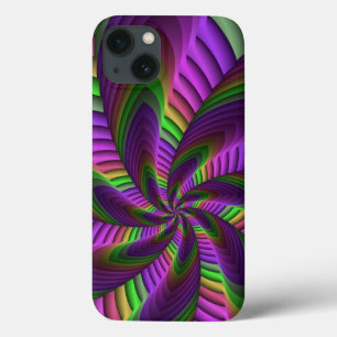 Groovy Energetic Colorful Neon Fraktal Pattern Case-Mate iPhone Hülle