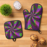 Groovy Energetic Colorful Neon Fraktal Pattern