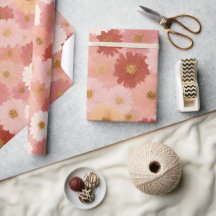 Groovy Erröten Boho Daisy Blumen Garten Muster