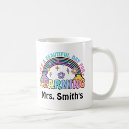 Groovy Es Ist Ein Schöner Tag Zum Lernen Lehrer Kaffeetasse