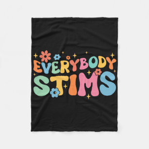 Groovy Everybody Stims Special Bildung Autismus Aw Fleecedecke