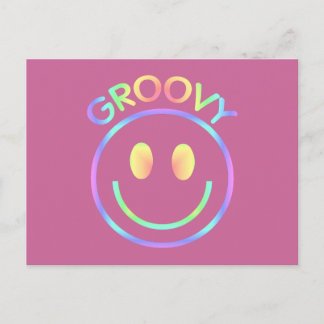 Groovy Face Postkarte