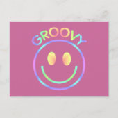 Groovy Face Postkarte (Vorderseite)
