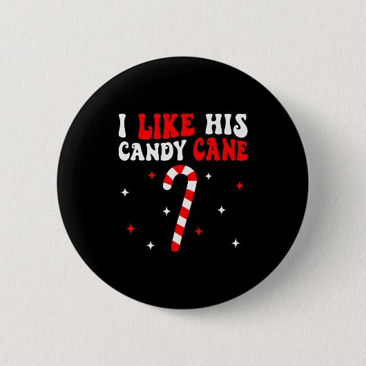 Groovy Family Christmas Couple Matching Funny Tee  Button (Vorderseite)