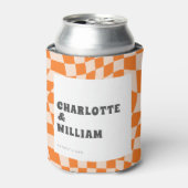 Groovy farbenfrohe hintere Gastgeschenke Hochzeite Dosenkühler (Kanne Vorderseite)