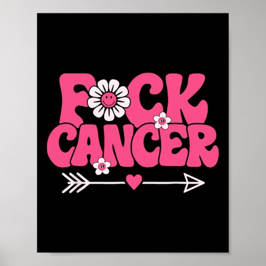 Groovy Fck Cancer Poster (Vorne)