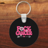 Groovy Fck Cancer Schlüsselanhänger (Vorderseite)