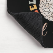 Groovy feiert Köpfe aller Art Neurodiversität Mousepad (Ecke)
