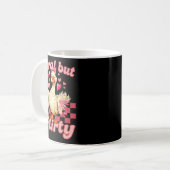 Groovy Feral-but-flirty Silly Goose Valentine Duck Kaffeetasse (Vorderseite Links)