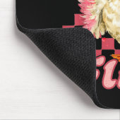 Groovy Feral-but-flirty Silly Goose Valentine Duck Mousepad (Ecke)