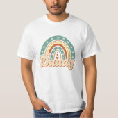 Groovy fett formatierte Typografie boho Regenbogen T-Shirt (Vorderseite)