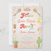 Groovy Fiesta Siesta Tequila Repeat Bachelorette Einladung (Vorderseite)
