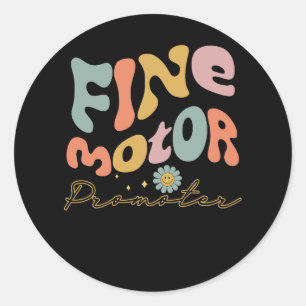 Groovy Fine Motor Promoter Occupational Therapy OT Runder Aufkleber