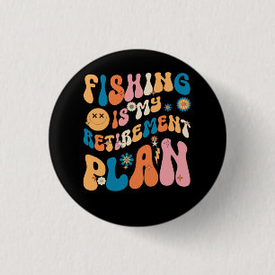 Groovy Fishing Lover Remüde Fischen ist mein Retir Button