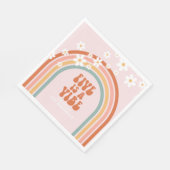 Groovy Five ist ein lebhafter, daisy Regenbogen 5. Serviette (Ecke)