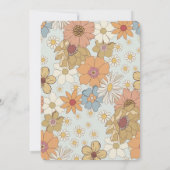 Groovy Floral Baby Dusche, 70er Retro Thema laden  (Rückseite)