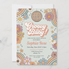 Groovy Floral Baby Dusche, 70er Retro Thema laden 