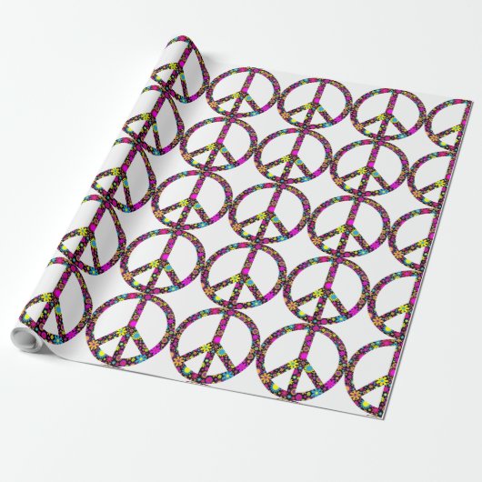 GROOVY FLORAL FLOACE SIGNAD Wrapping Paper Geschenkpapier (Ungerollt)