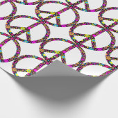 GROOVY FLORAL FLOACE SIGNAD Wrapping Paper Geschenkpapier (Ecke)