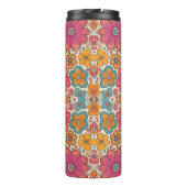 Groovy Floral Power Pattern Thermosbecher (Rückseite)
