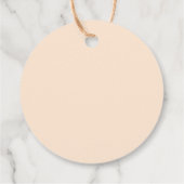 Groovy Floral Retro 70er Vielen Dank Geschenkanhänger (Rückseite)