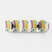Groovy Floral Skateboard Muster (Horizontal)