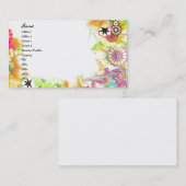 Groovy Floral Visitenkarte (Vorne/Hinten)