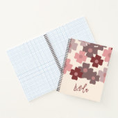 Groovy Florals Muster Name Journal Notizbuch (Innenseite)