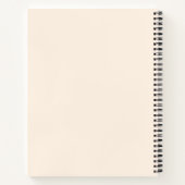 Groovy Florals Muster Name Journal Notizbuch (Rückseite)