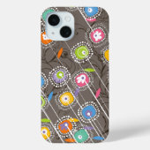 Groovy Flower Garden Farbenfrohe Whimsikäre Blumen Case-Mate iPhone Hülle (Rückseite)