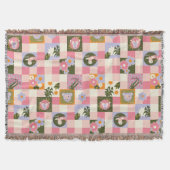 Groovy Flower Jungle Print Decke (Vorderseite)