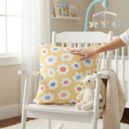 Groovy Flower Power Baby Kinderzimmer Dekokissen