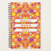Groovy Flower Power Budget Planer (Vorderseite)