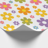 Groovy Flower Power Geschenkpapier (Ecke)