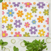 Groovy Flower Power Geschirrtuch (Gefaltet)