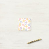 Groovy Flower Power Post-it Klebezettel (Auf Schreibtisch)