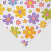 Groovy Flower Power Seidenpapier (Ausschnitt)
