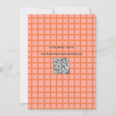 Groovy Foto Blue Pink Red Funky Save The Date (Rückseite)