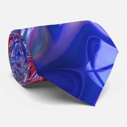 Groovy Fractal Krawatte (Gerollt)