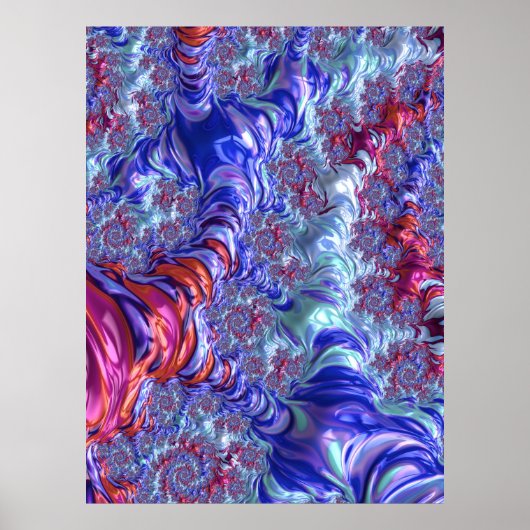 Groovy Fraktal Poster (Vorne)