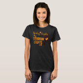 Groovy Friday Nights And Stadium Lights Retro Foot T-Shirt (Vorne ganz)