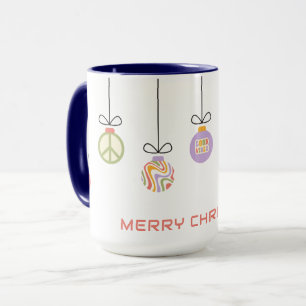 Groovy Frohe Weihnachtsdekorationen Baubles Tasse
