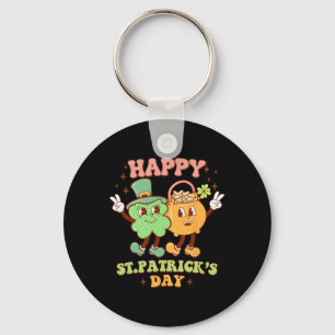 Groovy Frohen St. Patrick's Day Shamrock Klee Für  Schlüsselanhänger