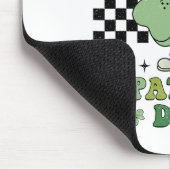Groovy Frohen St. Patricks Day Shamrock Klee Für W Mousepad (Ecke)