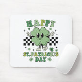 Groovy Frohen St. Patricks Day Shamrock Klee Für W Mousepad (Mit Mouse)