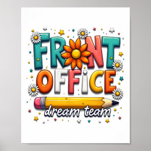 Groovy Front Office Dream Team Frohen ersten Tag d Poster
