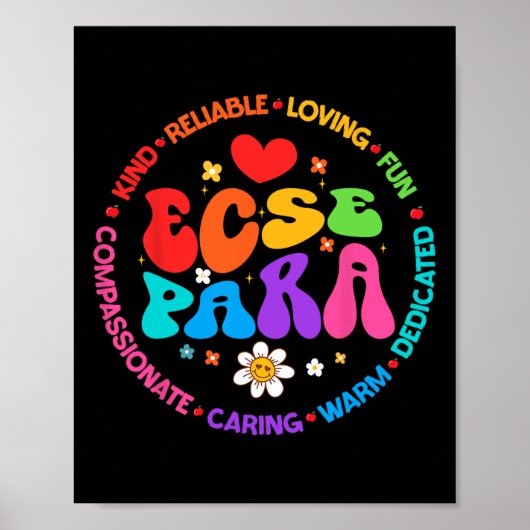 Groovy Frühpädagogik Sonderpädagogik Sped Ecse Poster (Vorne)