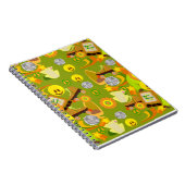 Groovy Fun Disco Erinnerungen Muster Notizblock (Rechte Seite)